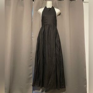 100% linen halter back Dissh dress